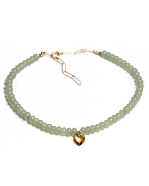 Naszyjnik agat szałwiowy