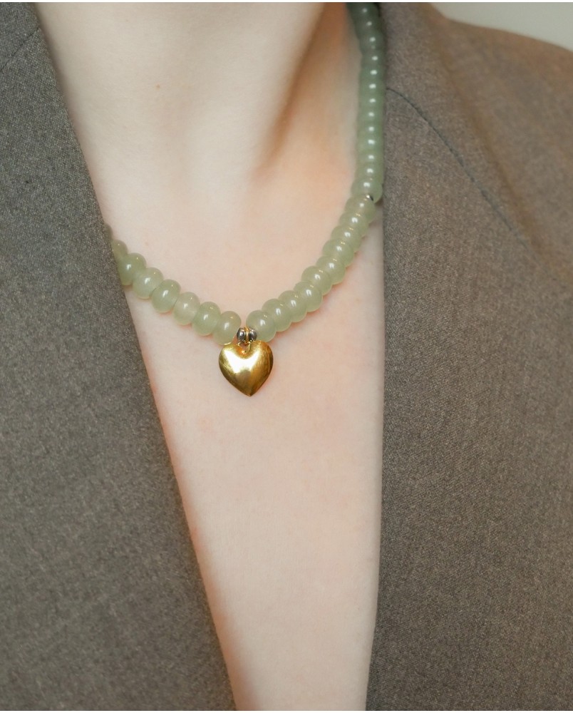 Naszyjnik agat szałwiowy