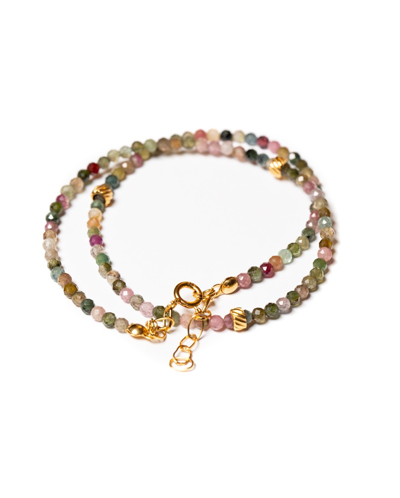 Naszyjnik z kolorowych turmalinów