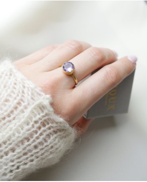 Pierścionek z ametystem