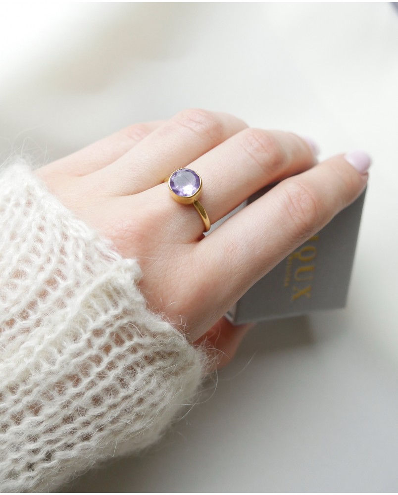 Pierścionek z ametystem